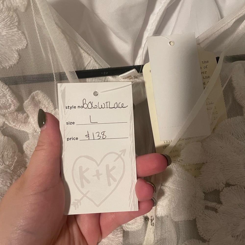 White dress, top is see through